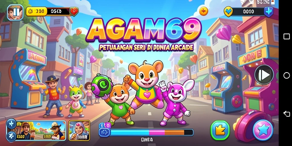 Tampilan gamplay seru AGAM69 dengan level yang menantang.