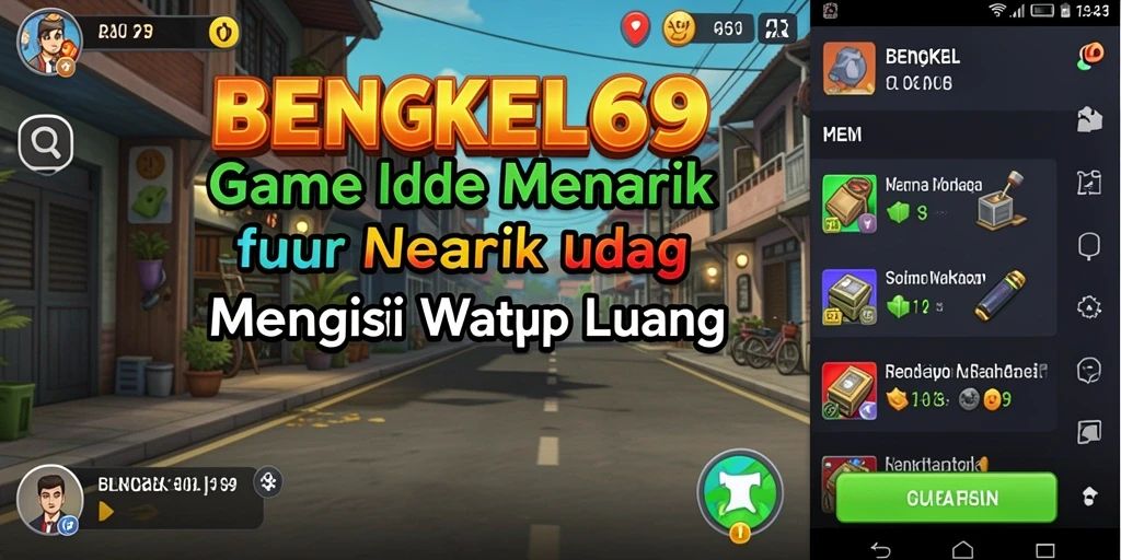 Screenshot BENGKEL69 menunjukkan gameplay santai yang menghibur.