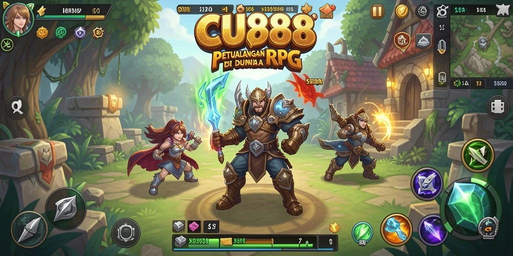 Screenshot gameplay CU888 yang menampilkan aksi mendebarkan RPG.