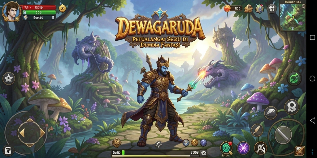 Gameplay seru DEWAGARUDA dalam dunia petualangan.