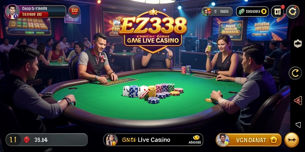 Tampilan gameplay Live Casino yang mendebarkan dan interaktif.