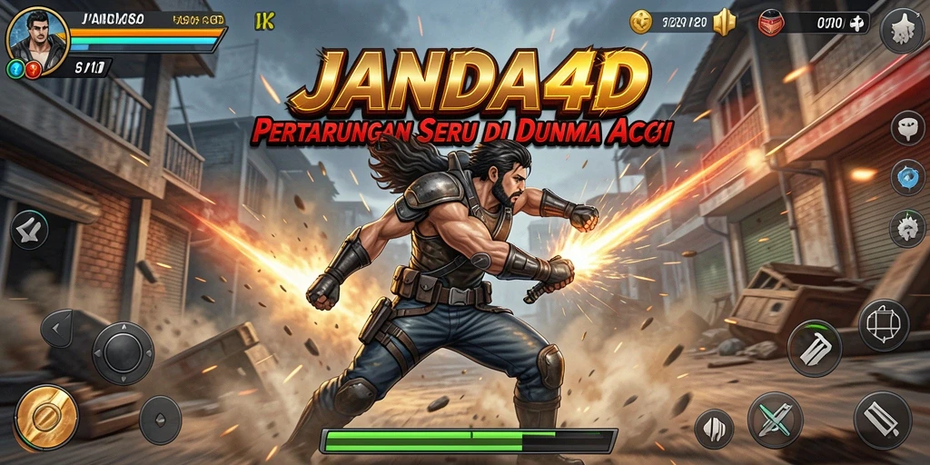 Tangkapan layar <strong>JANDA4D</strong> menampilkan aksi seru dalam pertempuran.