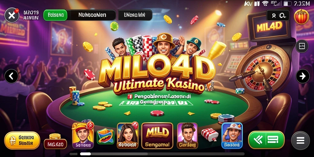 Tampilan gameplay menarik dan seru di MILO4D.