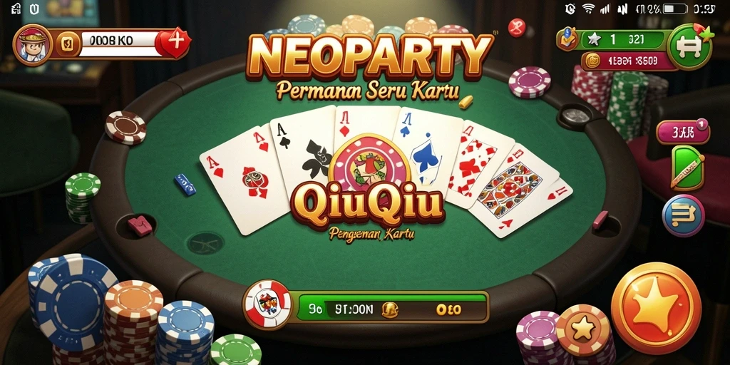 Tampilan gameplay QiuQiu yang menarik dan seru.