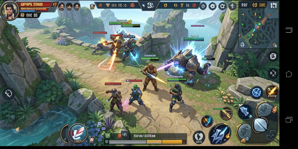 Screenshot gameplay RPVIP5, menampilkan aksi strategi dan interaksi antar pemain.