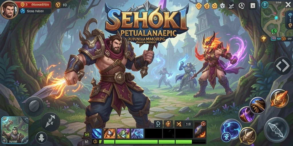 Tampilan gameplay yang mendebarkan dari SEHOKI di dunia MMORPG.
