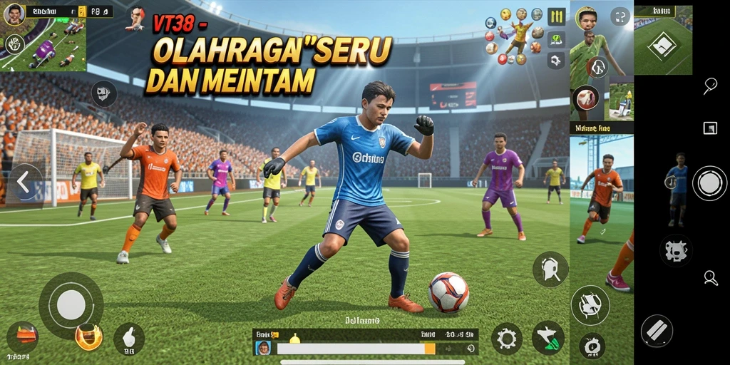 Tampilan gameplay VT38 yang menegangkan di lapangan.