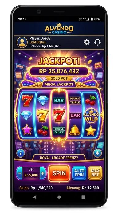 Pengguna sedang mendownload aplikasi dari alvendo.